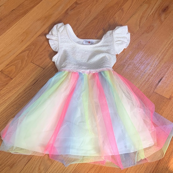 Toddler Rainbow Tulle Dress 3T - Picture 1 of 5